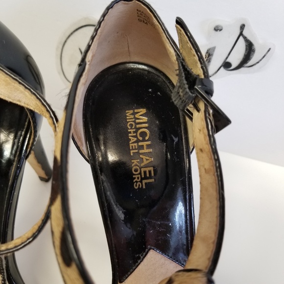 MICHAEL KORS Calf- hair Leopard Heels Sandals - Picture 8 of 8